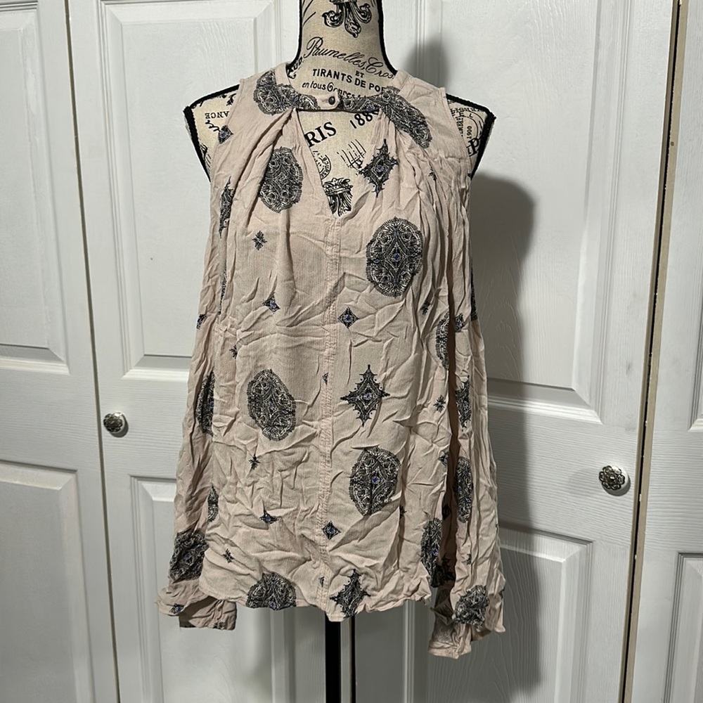 Free People x Urban Outfitters Print Top